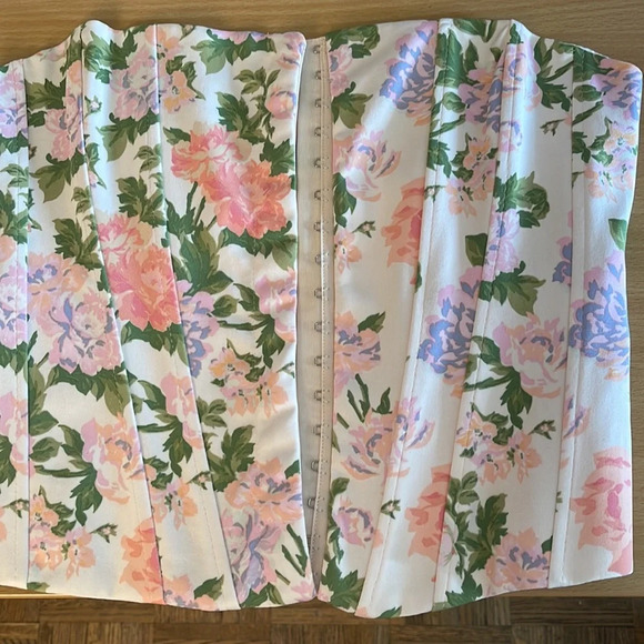 NWT Zara Floral Corset Top - Picture 8 of 11
